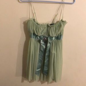 Sexy corset top. Mint green